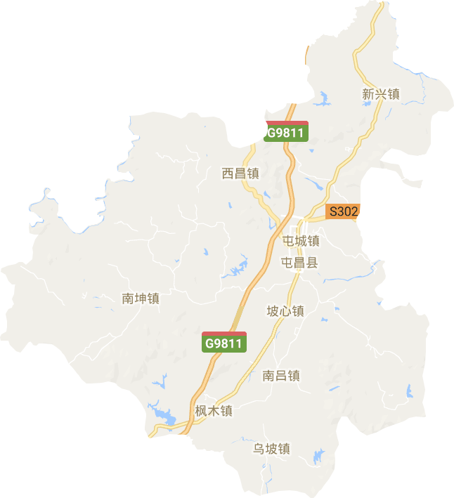 屯昌县电子地图