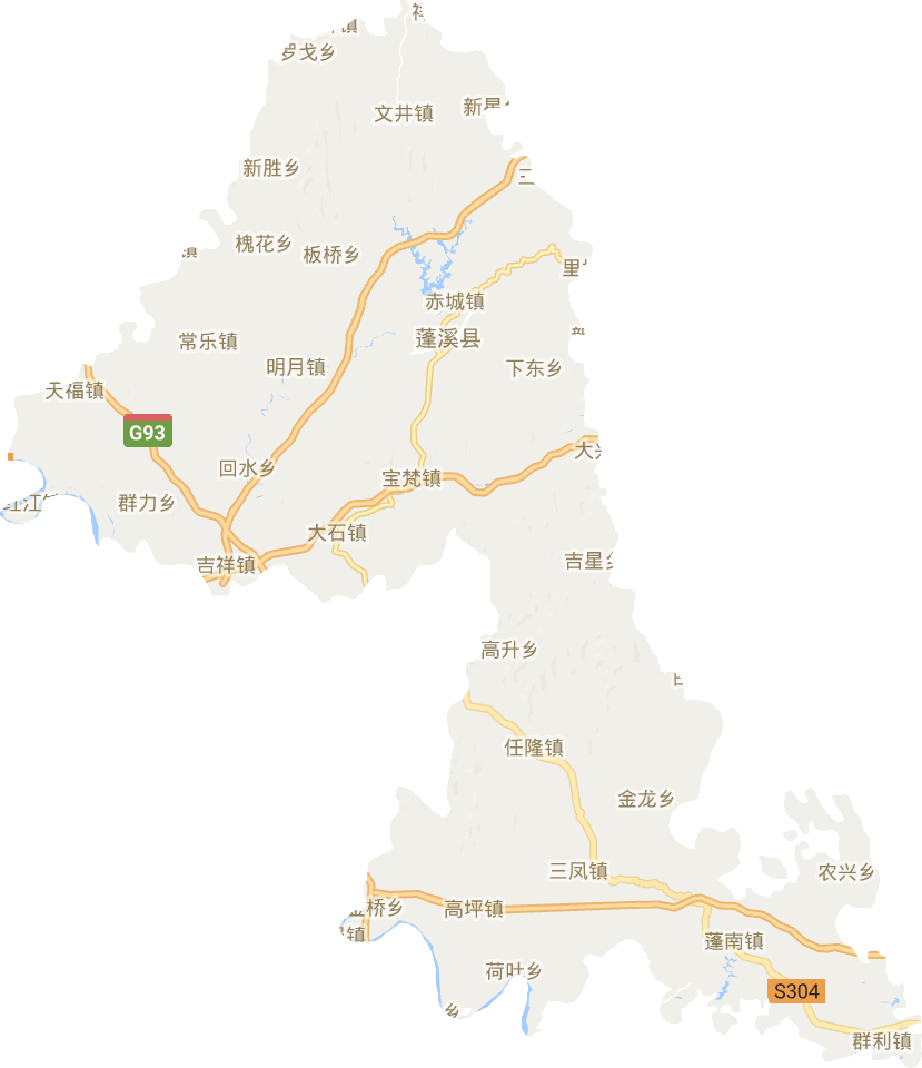 蓬溪县电子地图
