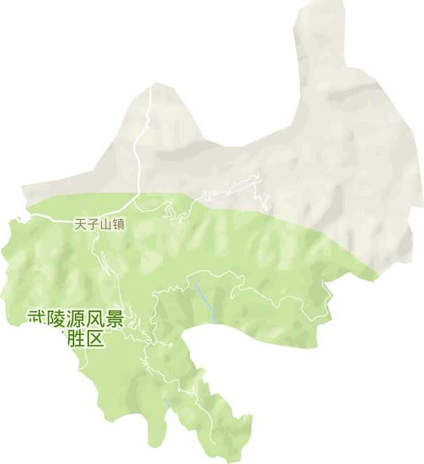 天子山镇电子地图