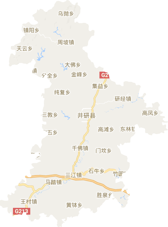 井研县电子地图