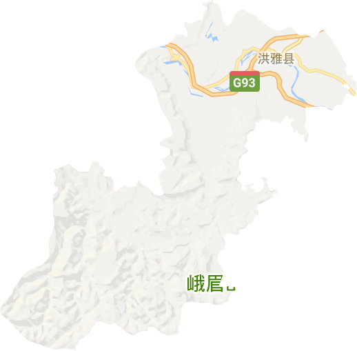 洪雅县电子地图