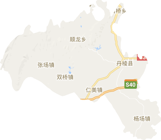 丹棱县电子地图
