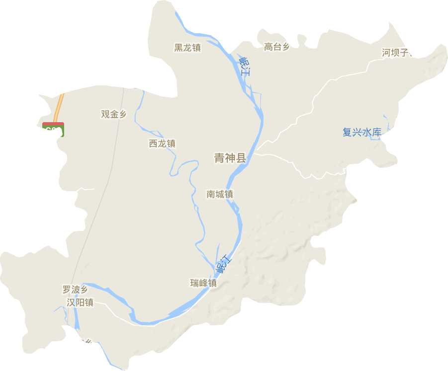 青神县电子地图