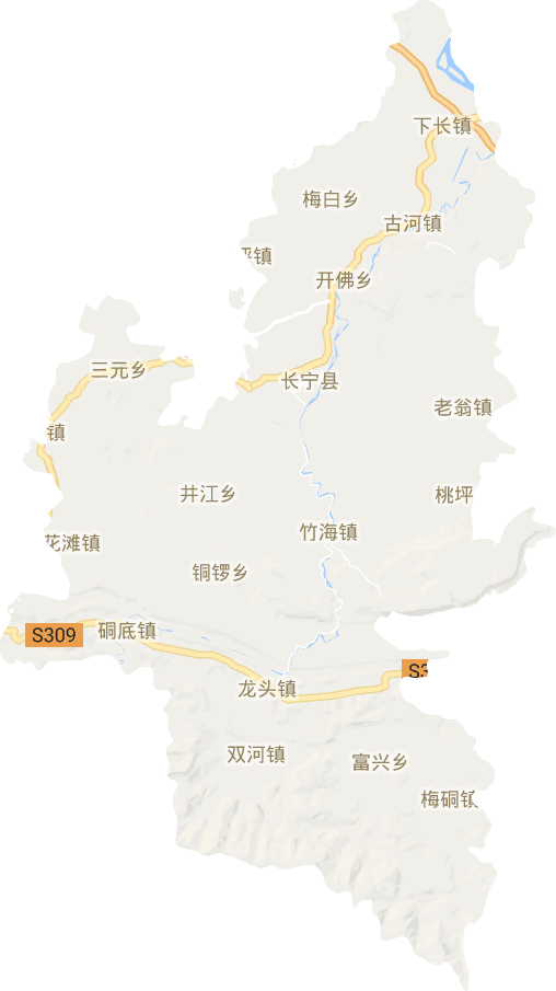 长宁县电子地图