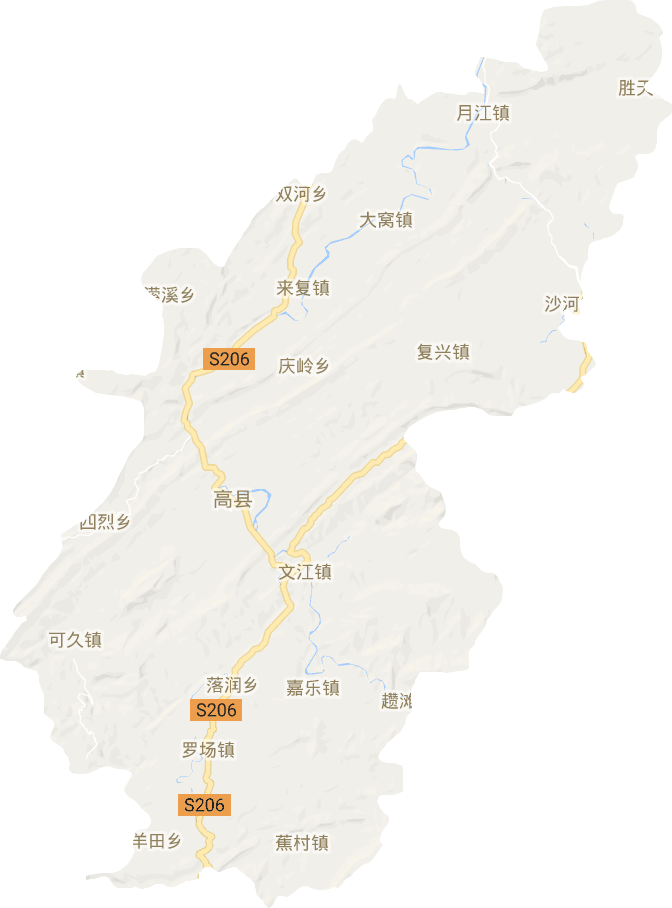 高县电子地图