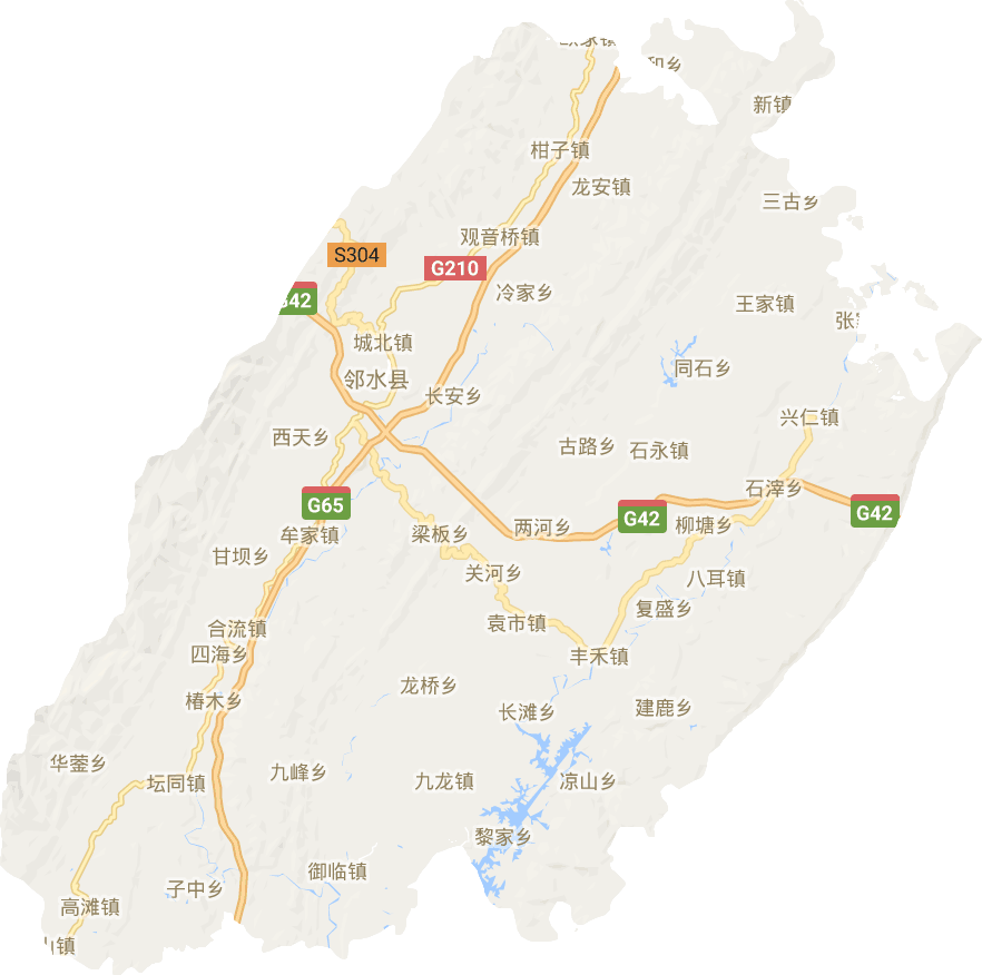 邻水县电子地图