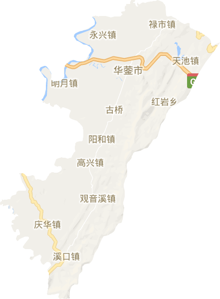 华蓥市电子地图