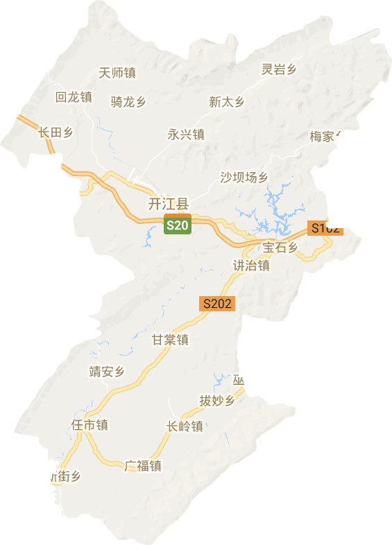 开江县电子地图