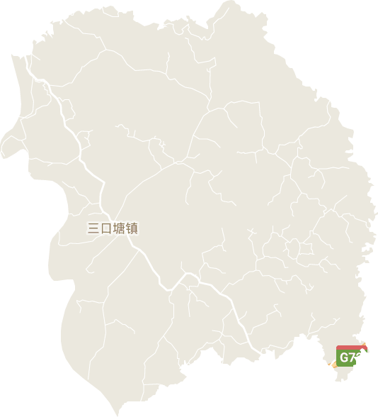 三口塘镇电子地图