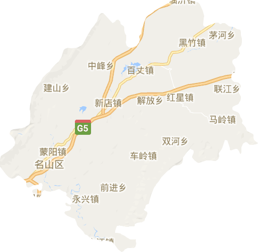名山区电子地图