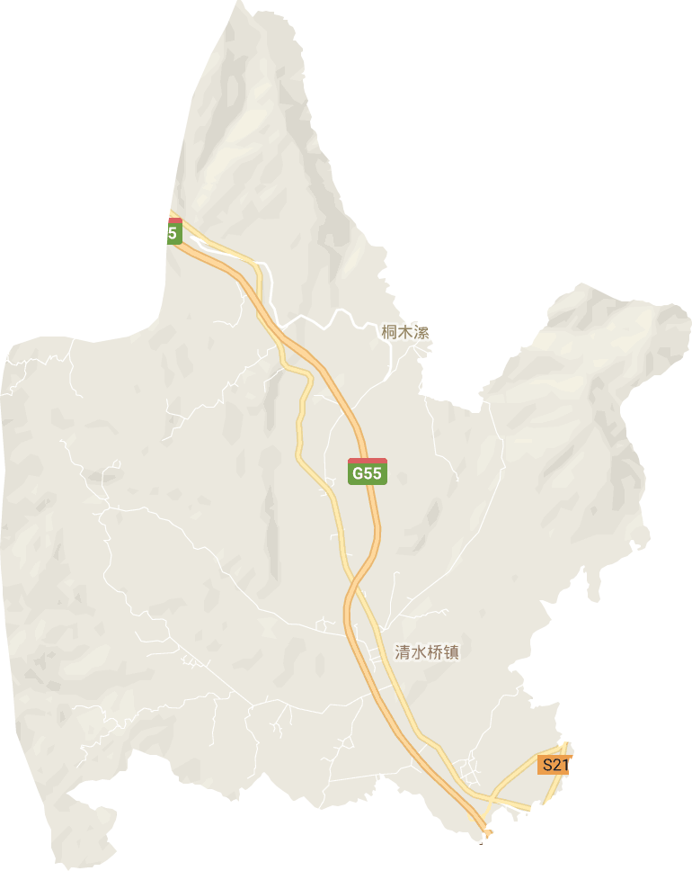 清水桥镇电子地图