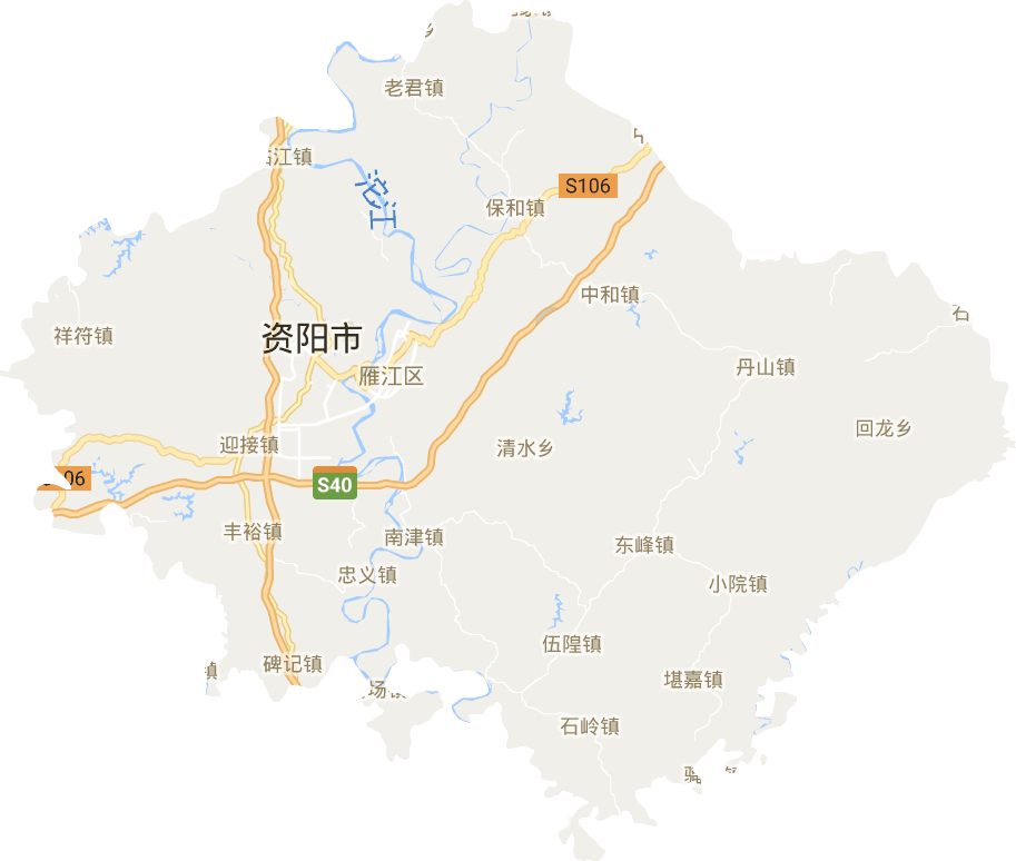 雁江区电子地图