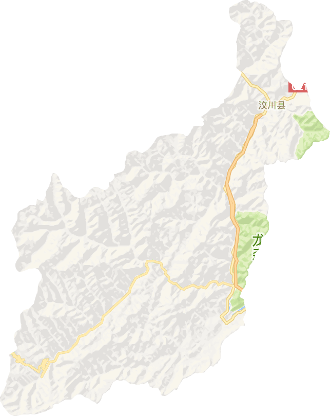 汶川县电子地图