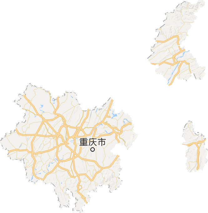 重庆城区电子地图