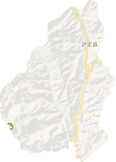 泸定县电子地图