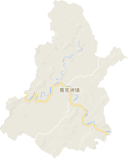 菁芜洲镇电子地图