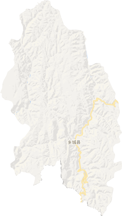 乡城县电子地图