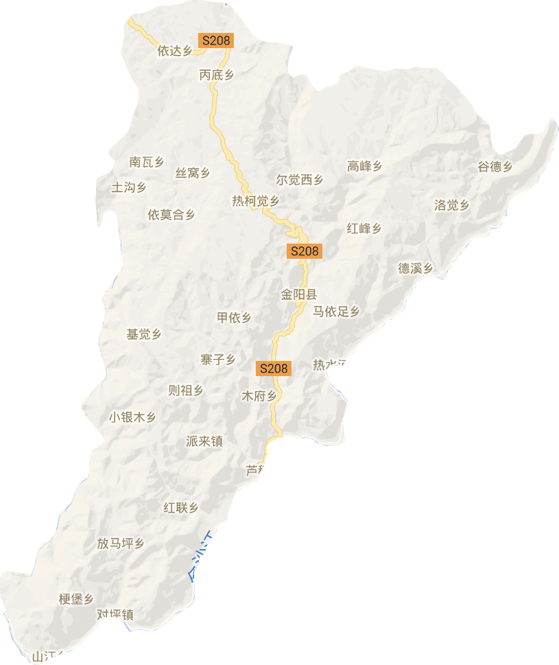 金阳县电子地图