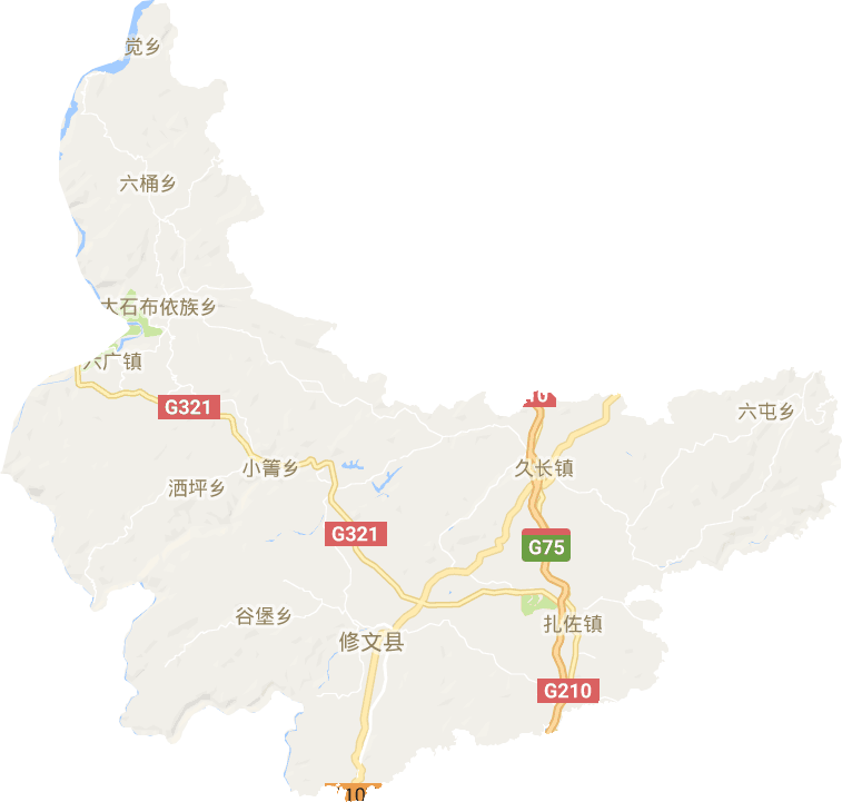 修文县电子地图