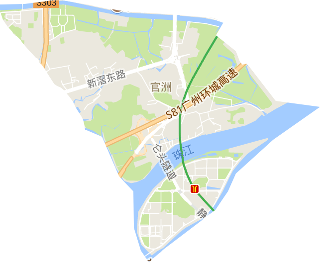 官洲街道电子地图