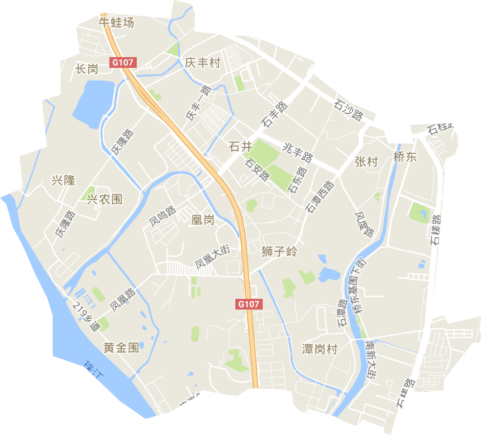 石井街道电子地图高清版大图图片