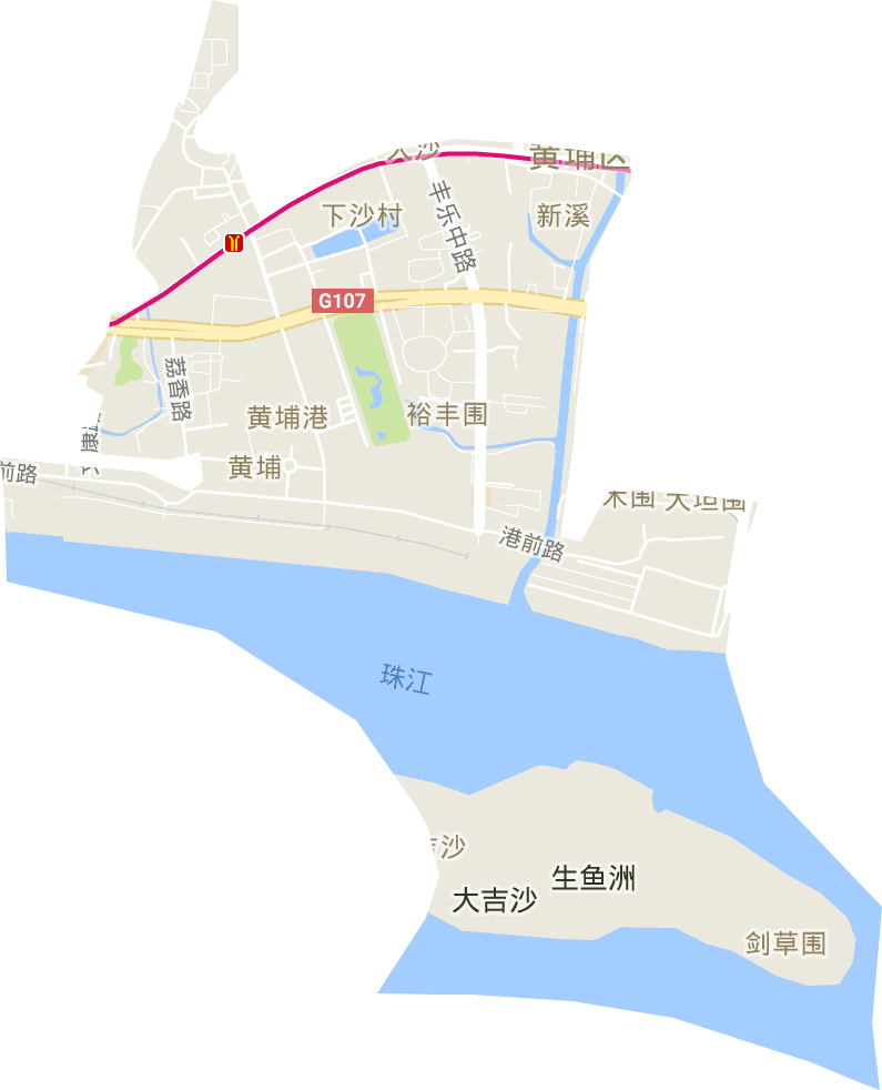 黄埔街道电子地图