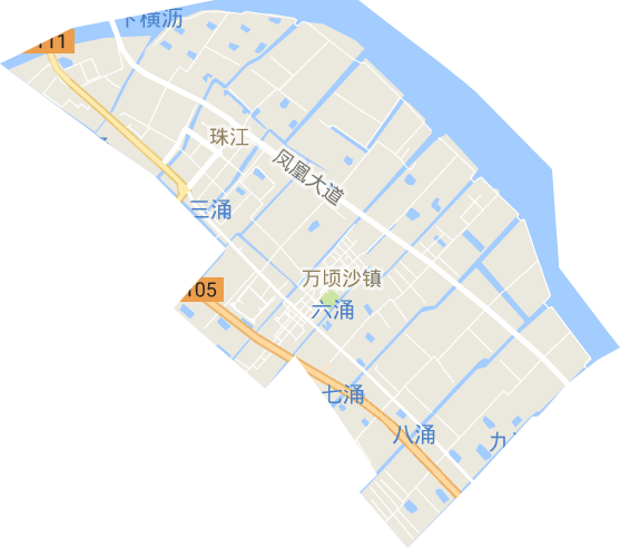 珠江街道电子地图