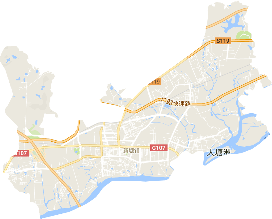 新塘镇电子地图