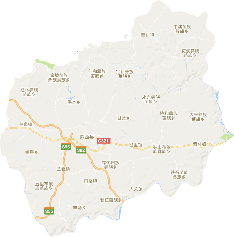 黔西县电子地图