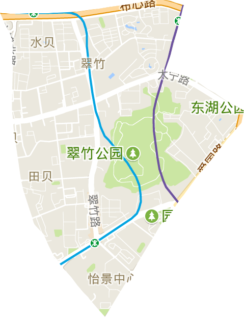 翠竹街道电子地图