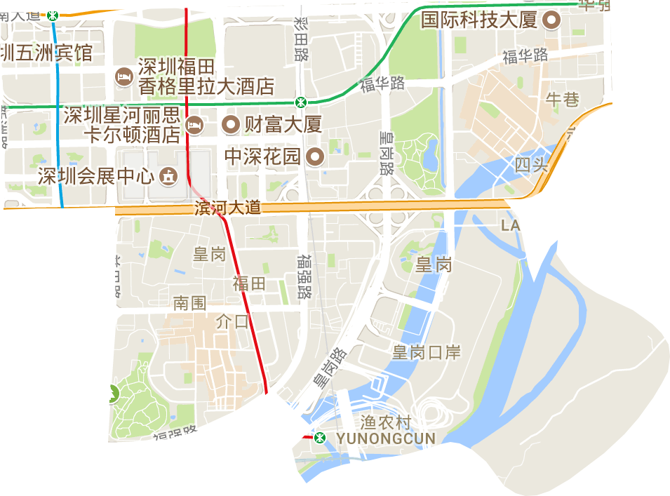 福田街道电子地图