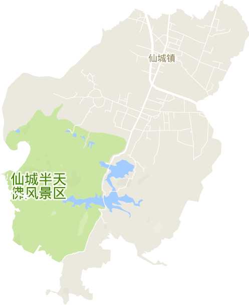 仙城镇电子地图