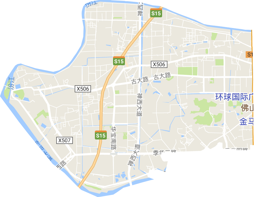 张槎街道电子地图