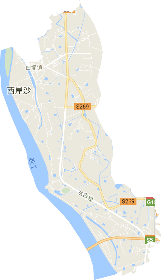 白坭镇电子地图