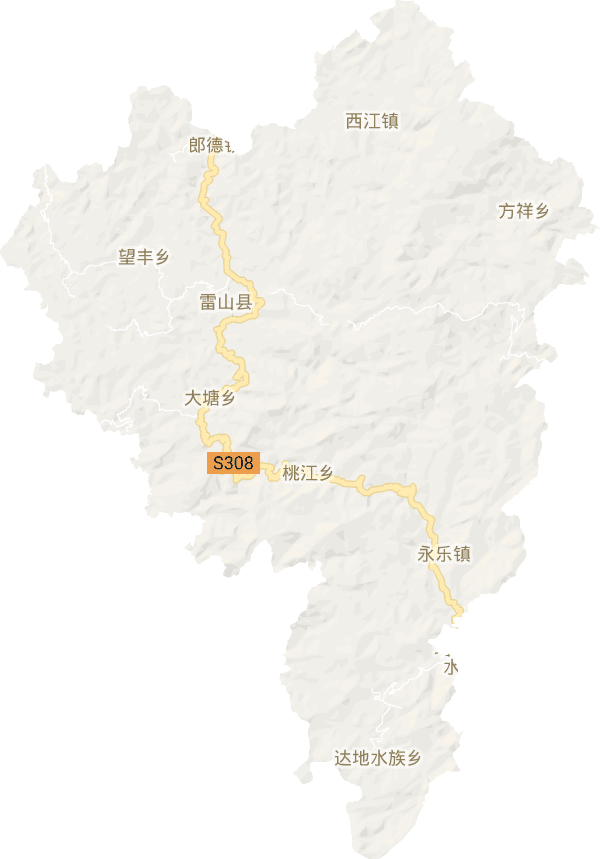 雷山县电子地图