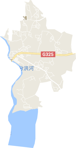 大山江街道电子地图