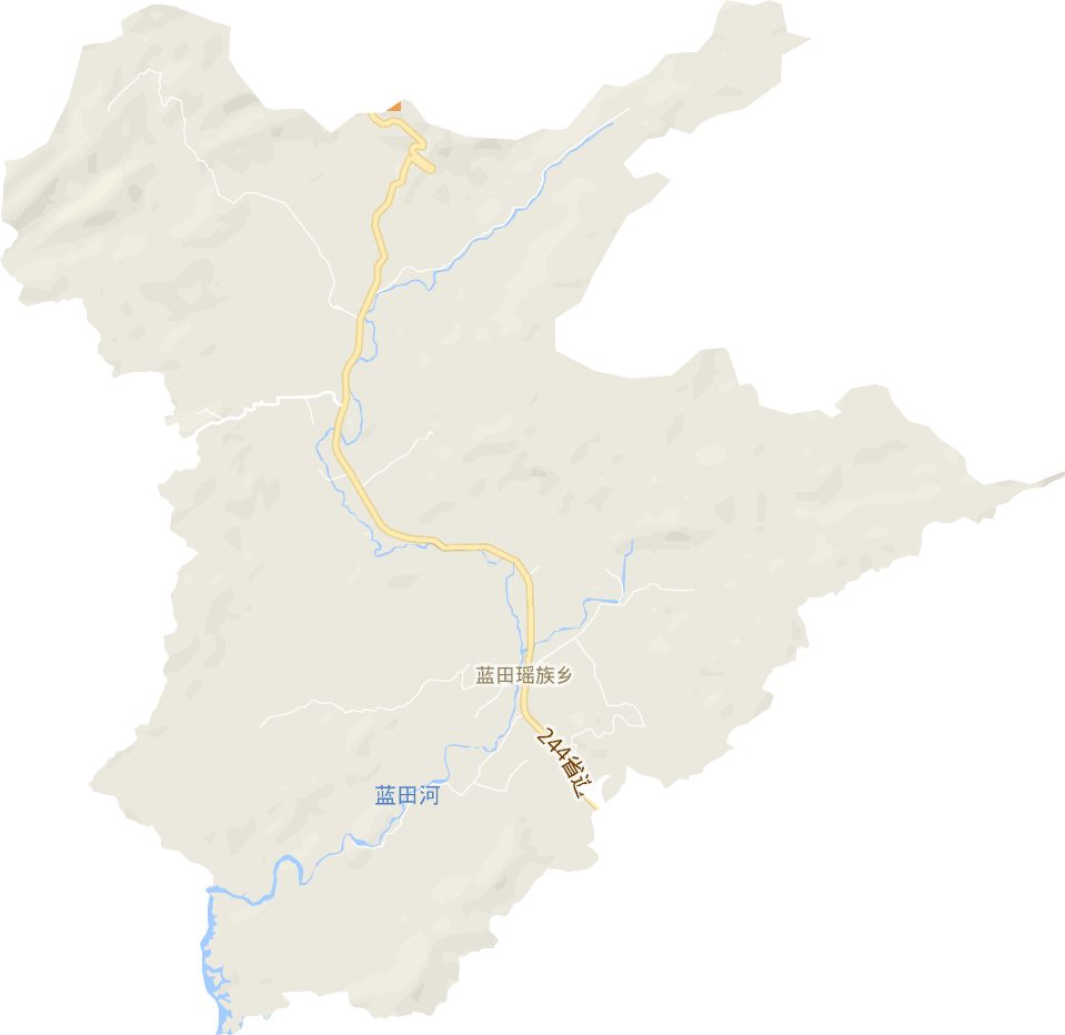 蓝田瑶族乡电子地图