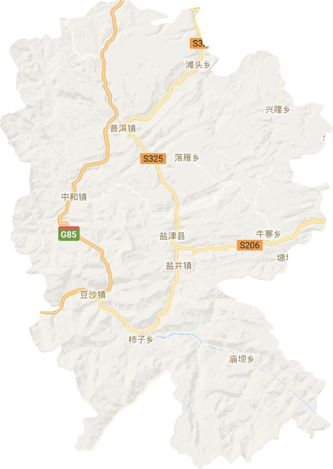 盐津县电子地图