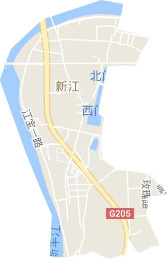 新江街道电子地图