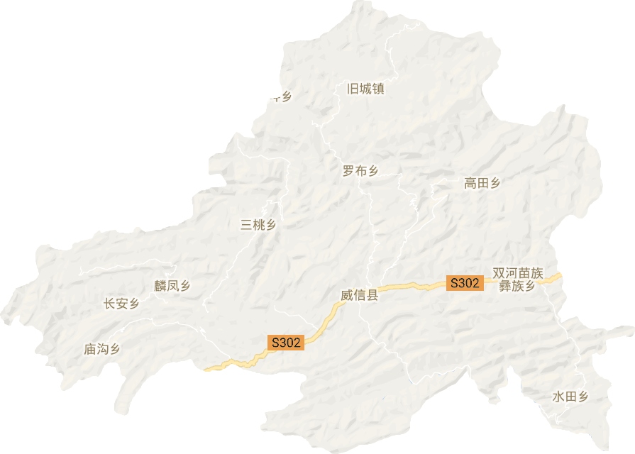 威信县电子地图
