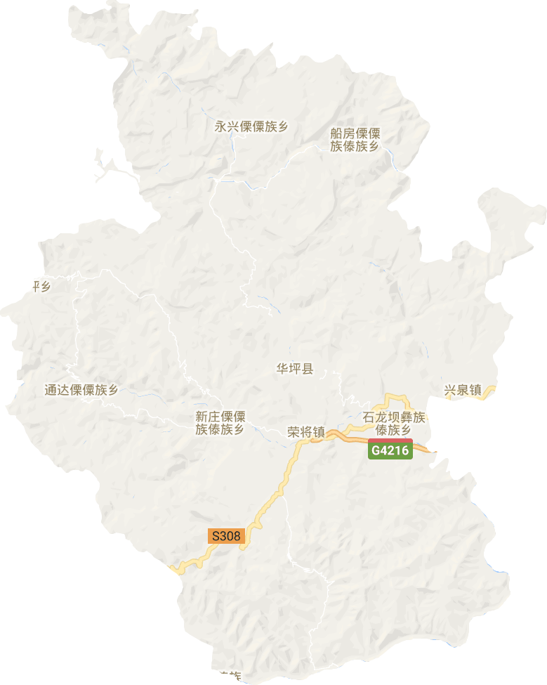 华坪县电子地图