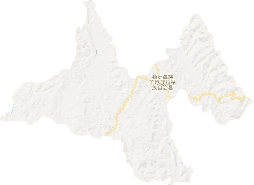 镇沅彝族哈尼族拉祜族自治县电子地图