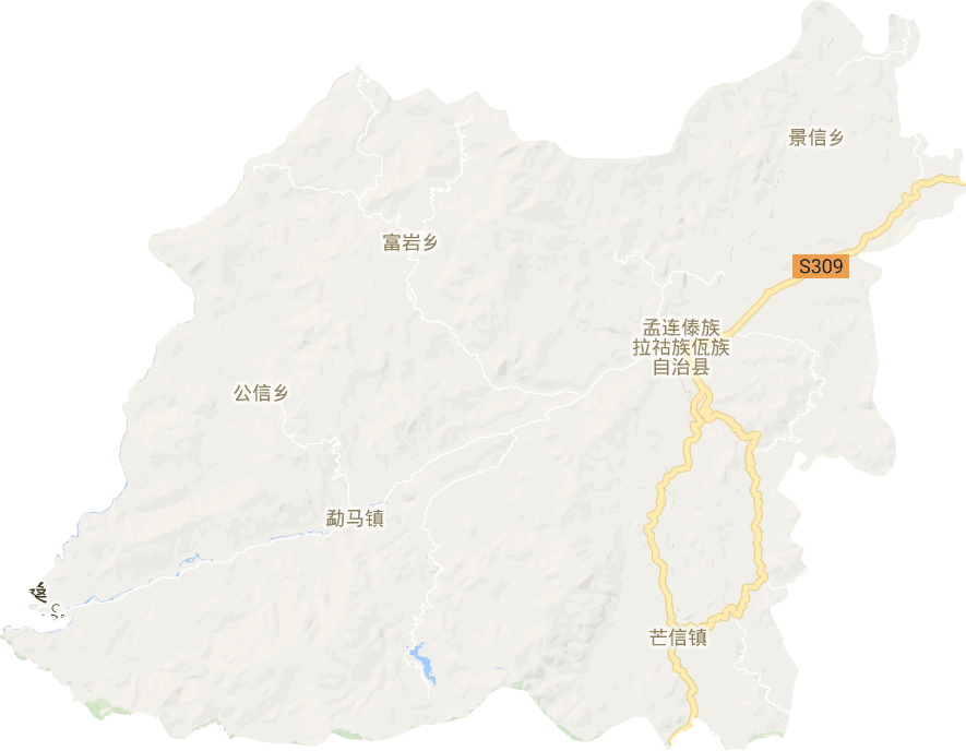孟连傣族拉祜族佤族自治县电子地图