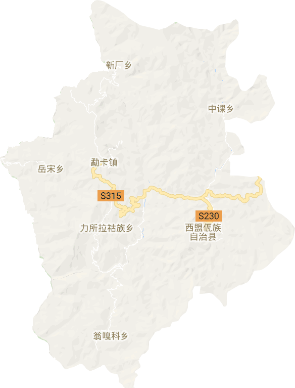 西盟佤族自治县电子地图