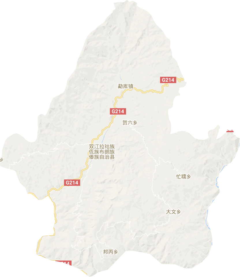双江拉祜族佤族布朗族傣族自治县电子地图