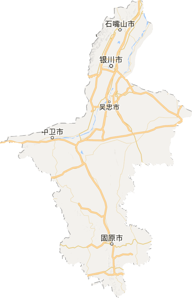 宁夏回族自治区电子地图