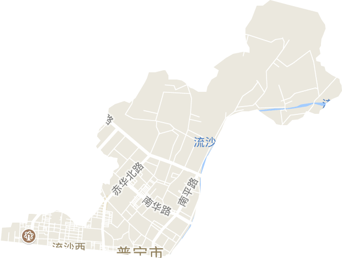 流沙北街道电子地图