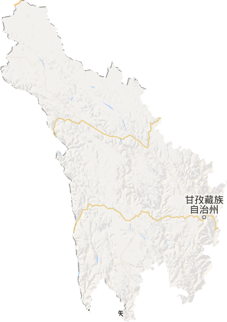 甘孜藏族自治州电子地图