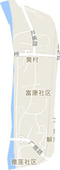 雅儒街道电子地图