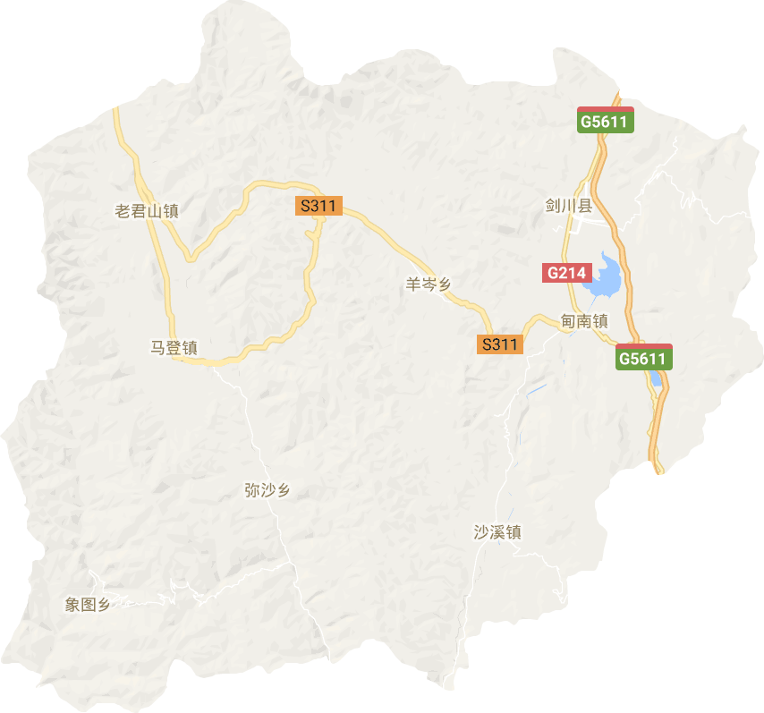 剑川县电子地图